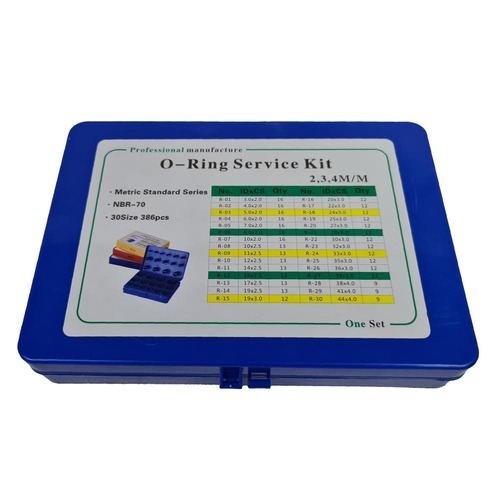 Nitrile Rubber O Ring Kit – Metric Sizes