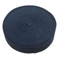Silicone Coated Fibreglass Fabric Tape - 1.6mm Thick x  75mm Wide x 30 Metres Long, Black