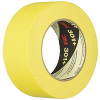 3M 301+ Yellow Performance Masking Tape - 18mm Wide x 55 Metres