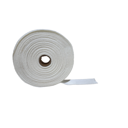 Woven Silica Insulation Tape - 1.5mm Thick x 25mm Wide (Per Metre)