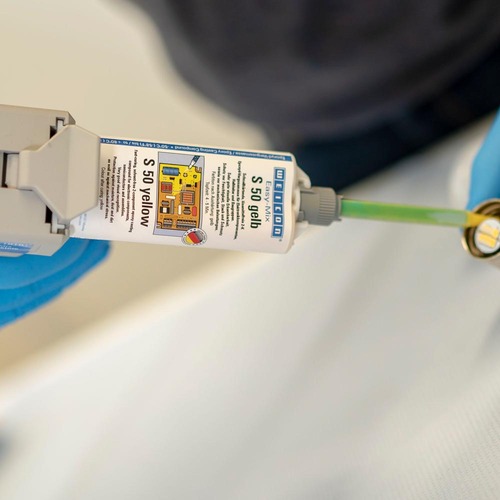 Easy-Mix S 50 Yellow Epoxy Adhesive - 50ml Cartridge