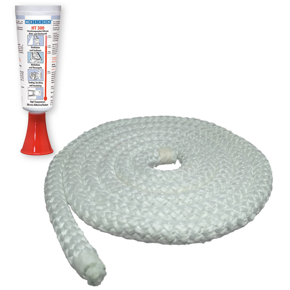 Wood Fire Stove & Heater Sealing Kits Standard 2 Metre Rope Seal