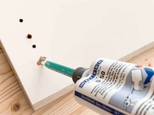 3 - Filling Worn Holes with Easy-Mix S 50 Epoxy Adhesive