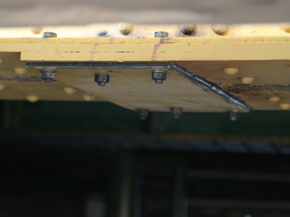 Replacement Steel Girders Bonded and Sealed with Plastic Metal HB300.