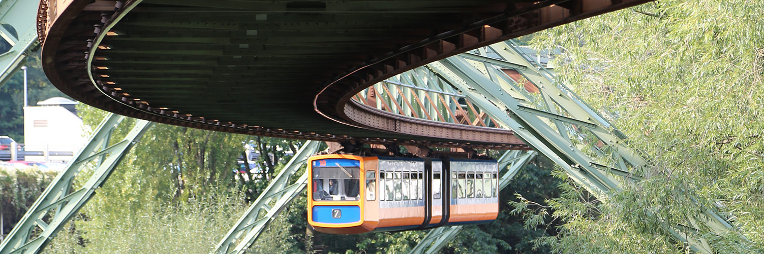 Wuppertal Suspension Railway - Train In Use