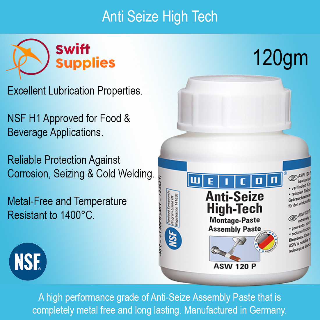 Anti-Seize High Tech, 120gm - Info Image