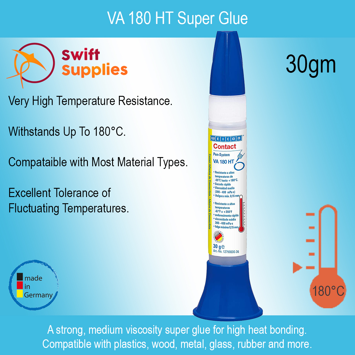 VA 180 HT Super Glue Info Image, 030