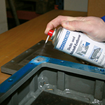 Removing Old Gasket Adhesive with Sealant and Adhesive Remover Spray