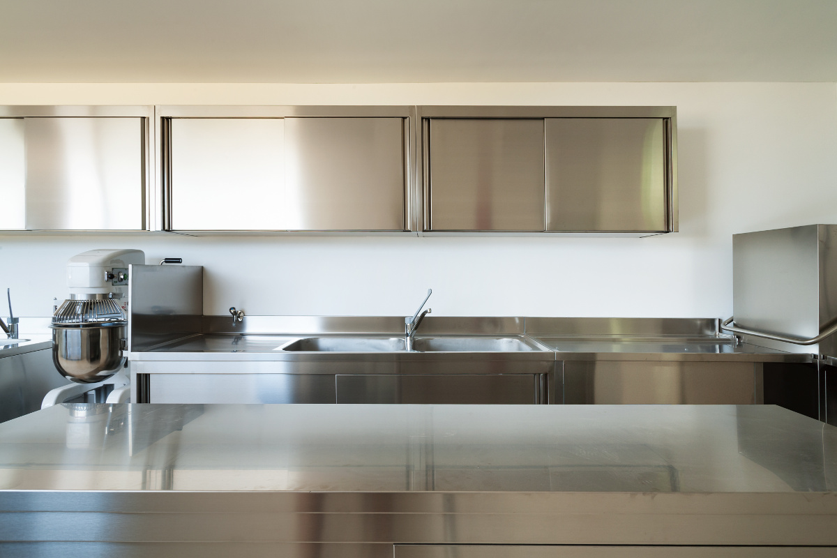 Clean Stainless Steel Kitchen Surfaces