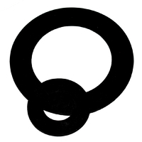 Natural Rubber Insertion Gaskets in Ring Face for BS3063 Table D & Table E Flanges - 3mm Thick