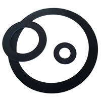 Natural Rubber Insertion Gaskets in Ring Face for ANSI 150 Flanges - 3mm Thick