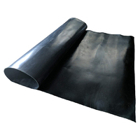 A1 & A0 A2 Neoprene General Purpose Rubber Sheet Black Smooth 0.8mm thick