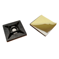 Nylon Adhesive Cable Tie Mount - Black