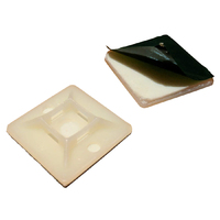 Nylon Adhesive Cable Tie Mount - White