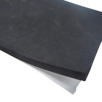 Neoprene Sponge Sheets (Black, Adhesive Backed) - 1000mm Wide x 2000mm Long