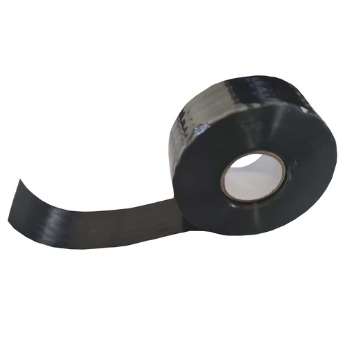 Black Silicone Self-Fusing Sealing and Insulating Tape 25mm Wide x 6 Metres