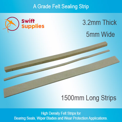 3 Metre Strip.BEARING SEAL 1/2" X 1 1/4" Details about   FELT  Engineering  Grade 12 mm x 30 mm