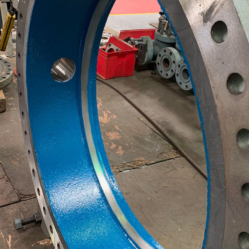 Repairing a butterfly valve with HB 300, HP and Ceramic BL Epoxies